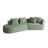 Chumenti Boneless Modern Oversized Sectional Sofa-108844355-108844352