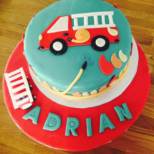 Feuerwehrtorte zum Kindergeburtstag