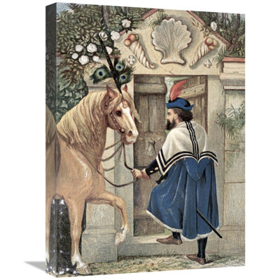 The Merchant Found a Little Door in The Wall Print on Canvas