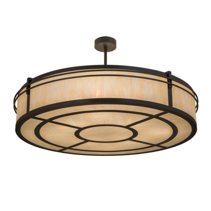Sargent 8 - Light Dimmable Drum Chandelier