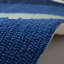 Tapis bleu crocheté à la main Vogt-22803334