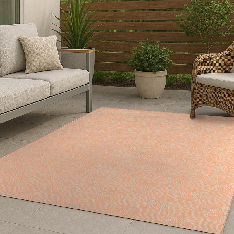 Tapis d'extérieur antidérapant Earthy Embrace, Rectangulaire 8 pi x 10 pi