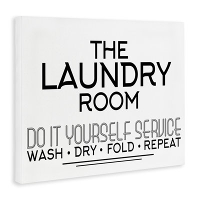 Toile minimale Do Do Yourself Laundry, design par Kim Allen