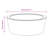 VidaXL 15.7'' Marble Circular Bathroom Sink-92930440
