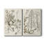 Toile tendue avec châssis sépia Botanical Journal-1690380101
