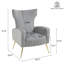 Joshy 83 Cm Wide Velvet Wingback Chair-1166171275