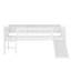 Lit mezzanine simple en bois massif très compact, design moderne pour la maison