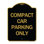 Enseigne Signmission Designer Series - Stationnement pour voiture compacte seulement | Enseigne architecturale noire et dorée en aluminium de gros calibre 18 po x 24 po | Protégez votre entreprise et votre commune | Fabriqué aux États-Unis
