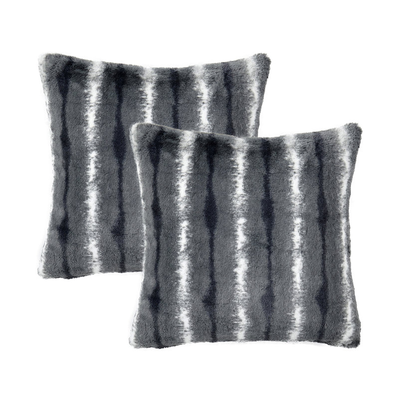 Amanda Animal Print Faux Fur Pillow Cover, Bungo