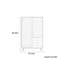 Armoire en rotin à double porte pour toutes les saisons-1884717780