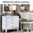 Nightstands With Mirror Frame Accents, Bedside Table With Two Drawers And One Hidden Drawer, End Table With Crystal Pull