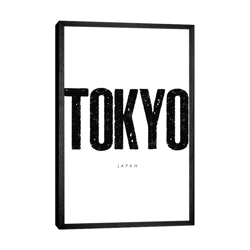 Tokyo Japan by Mirano - Print on Canvas, 152.4cm H x 101.6cm W x 3.81cm D, Black Framed