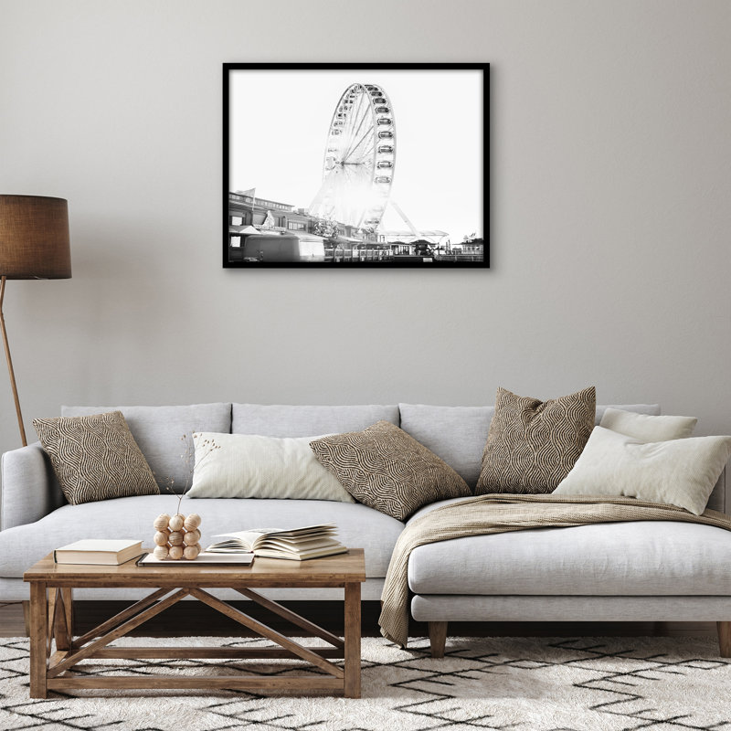 Americanflat Picture Frame - Thin Border Poster Frame with Plexiglass for Wall Display, Black, 21" x 28"