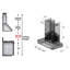 30" KECOM 500 CFM Convertible Wall Mount Range Hood in Brushed 430 Stainless Steel