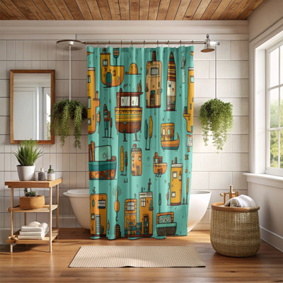 Rideau de douche Cheery Town - Premium