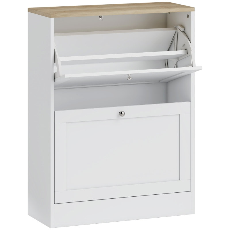 12 Pair Flip Down Shoe Storage