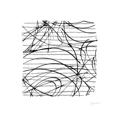 Expressive Scribbles - Wrapped Canvas Print