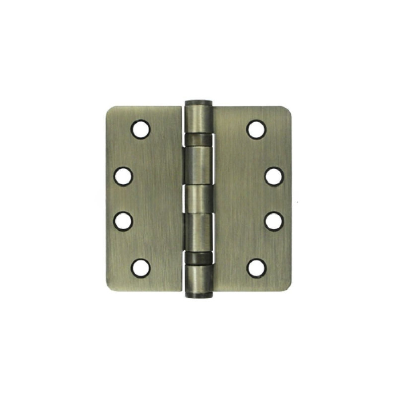 102'' x 102'' Steel Butt Bearing Hinge, Antique Brass