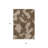 3' X 5' Brown And Beige Abstract Washable Indoor Outdoor Area Rug