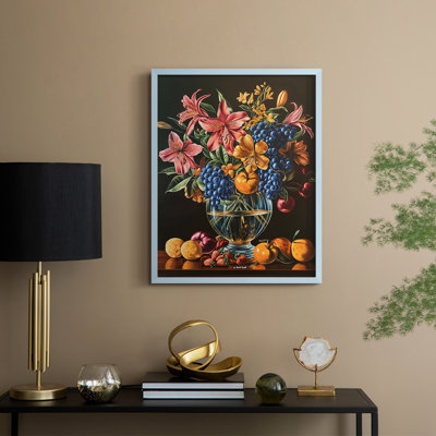 Reproduction encadrée FLORAL Series DCCxxxvii - bois massif