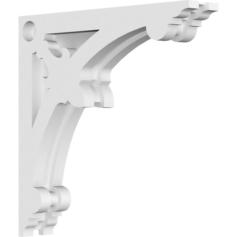 1 7/8"W X 10"D X 10"H Sellek Architectural Grade PVC Corbel, 10" H x 10" W x 1.875" D