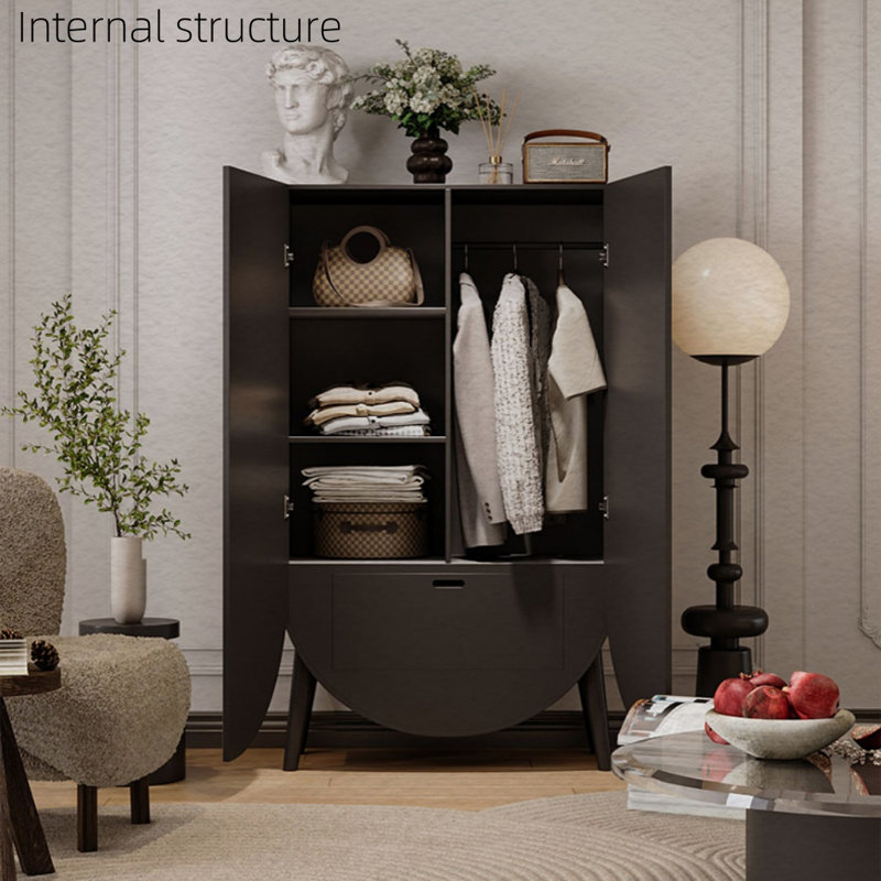 Garde-robe simple et moderne Lily, Noir