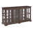 4-Door LED Curio Cabinet with Adjustable Shelves-1289160287