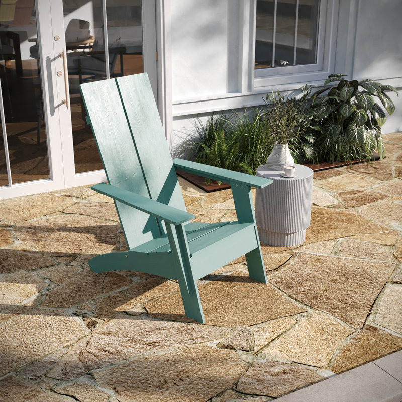 Outdoor Adirondack Chair, Sea Foam