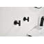 Paquet de 6 crochets pour serviettes de salle de bain, crochets muraux pour cuisine, noir mat