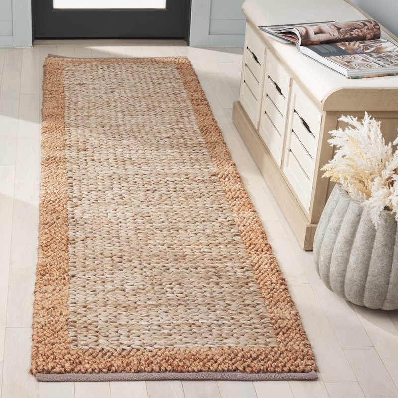 Tapis naturel en fibre naturelle 954, Tapis de couloir 2 pi 3 po x 8 pi