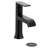 Matte black one-handle high arc bathroom faucet-113769173