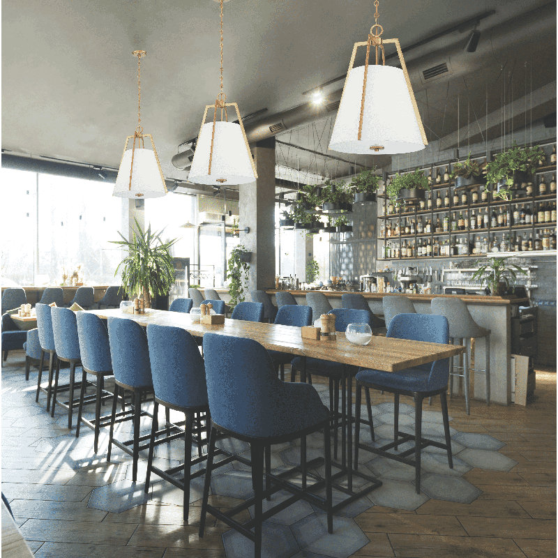 Joy 3 - Light Pendant in Brass, Brass