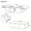 Table basse avec 2 grands compartiments de rangement cachés-121610787