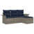 Structure grise / coussin bleu marine est en rupture de stock