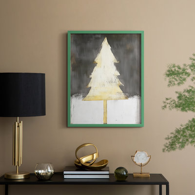 «Christmas Holiday Art DCCL XXXI», reproduction d'art encadrée - bois massif