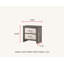 Rhett - Table de chevet - Blanc