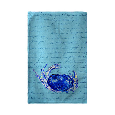 Serviette de plage script crabe Napolitano