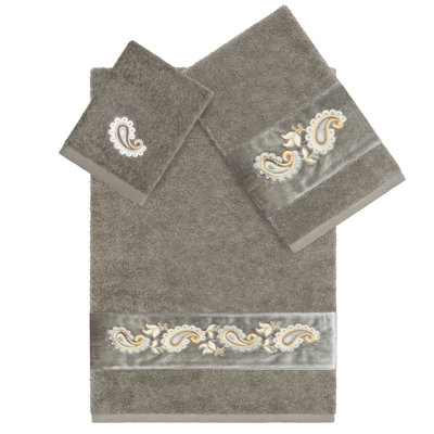  Ensemble de serviettes 3 pièces 100% coton turc
