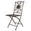 Ensemble de 4 chaises pliantes en fer Barcelona Bistro de Chivari-106372653
