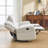 79.8" Wide Modern And Overstuffed Soft Manual Reclining Sofa