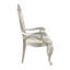 Paire de chaises en tissu et champagne (2) - capacité de charge de 220 lb. 24 po de largeur d'assise, 21 po de profondeur, 19 po de hauteur, 25 po de hauteur d'accoudoir. Rembourrage confortable avec mousse D22 pour un confort accru. Bois d'hévéa