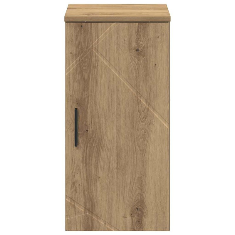 30cm Wall Mounted Bathroom Vanity Base Only, Artisan Oak
