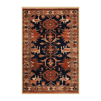 Machine Washable Persian Brown Area Rug