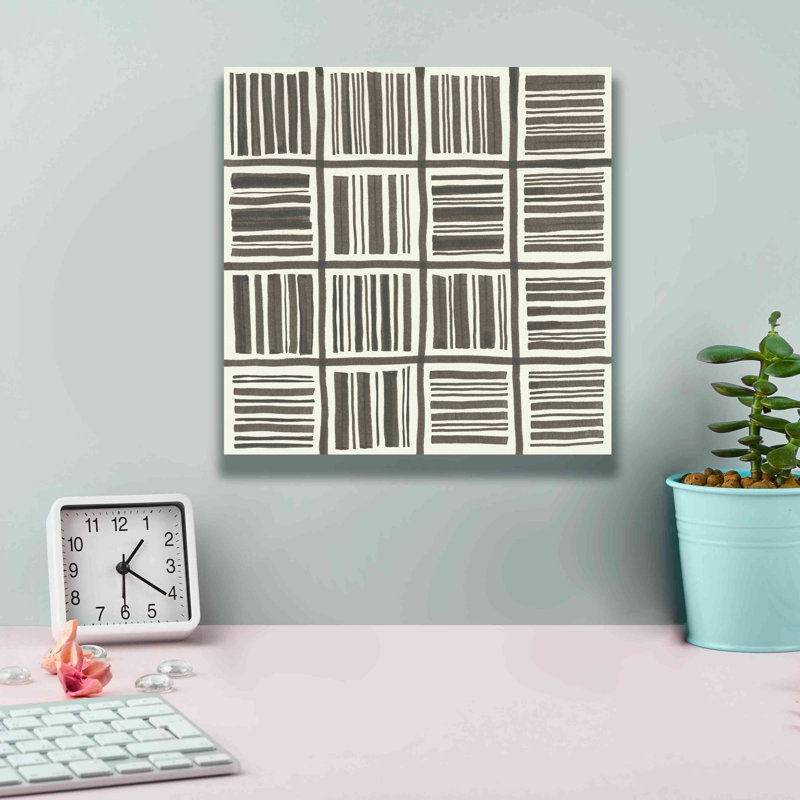 Art graphique sur toile, "I" par Chris Paschke, H 12 po x l 12 po x P 0,75 po