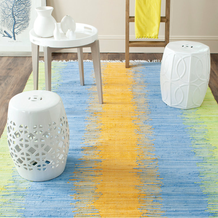 Dunagan Abstract Cotton Hand Woven Area Rug