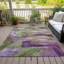 Tapis mauve lavable à la machine intérieur / extérieur Xhevrie-111829106