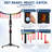 RXFSP Adjustable Catch Stick Game Machine, Hand-Eye Coordination Reflex Challenge Game, 58-78in Adjustable Height, RGB Light & Digital Score Display, Rolling Wheel Base, Portable Reaction Game for Bar, Carnival, Event Rental & Game Room
