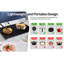 2 Zone Electric Hot Plate Cooker 1800w+1000w Double Hob Portable Table Top Hob Kitchen Stove