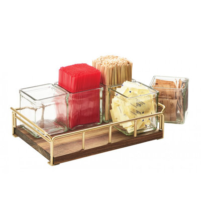 Mid-Century 13 1/2" x 8 1/2" x 5" Jar Organizer