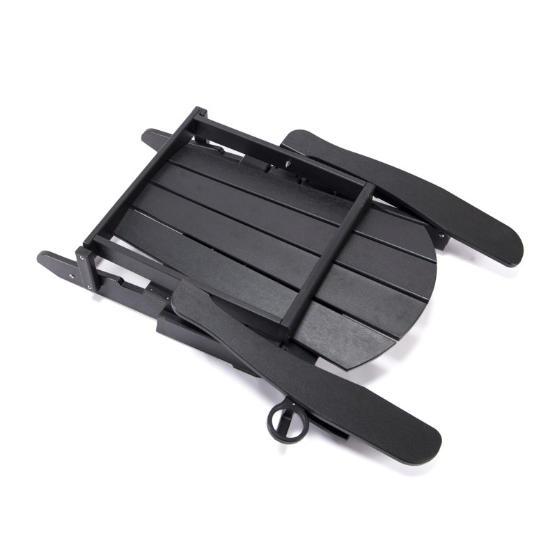 Chaise Adirondack pliante d'extérieur Défino, Noir